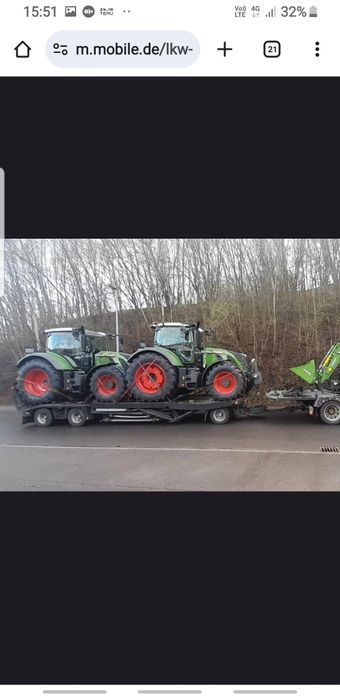 Platforma trailer transportor camioane utilaje baloti 3axe