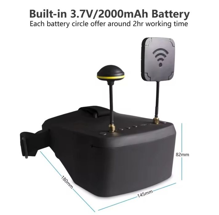 Ochelari drona FPV EV800D 40ch Googles 5 inch NOU