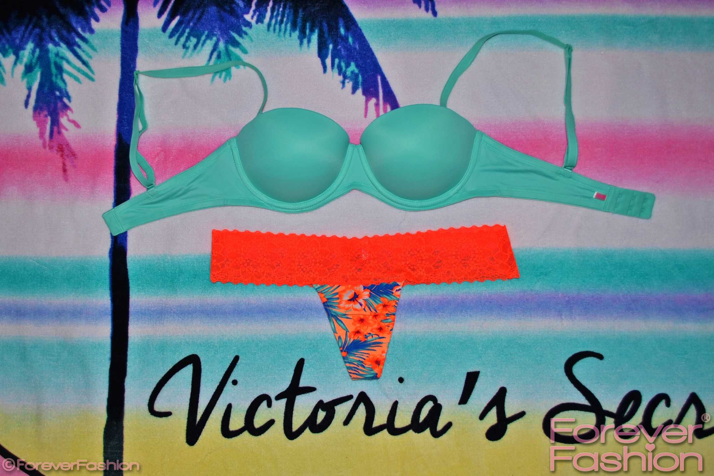 Sutien Push-Up VICTORIA’S SECRET PINK 100% Original Balconet 70D Aqua