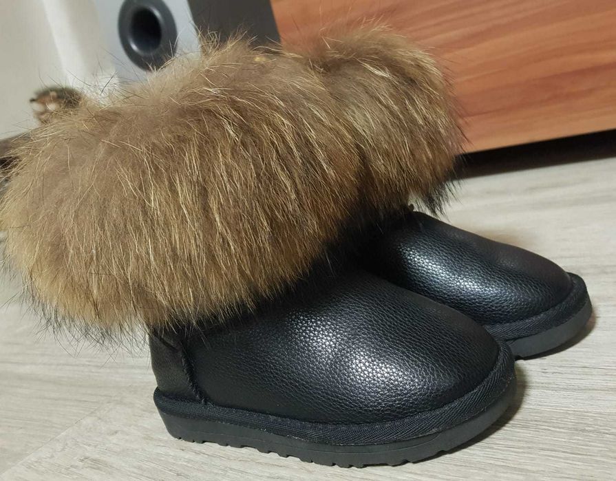 Ghete tip UGG cu blana naturala
