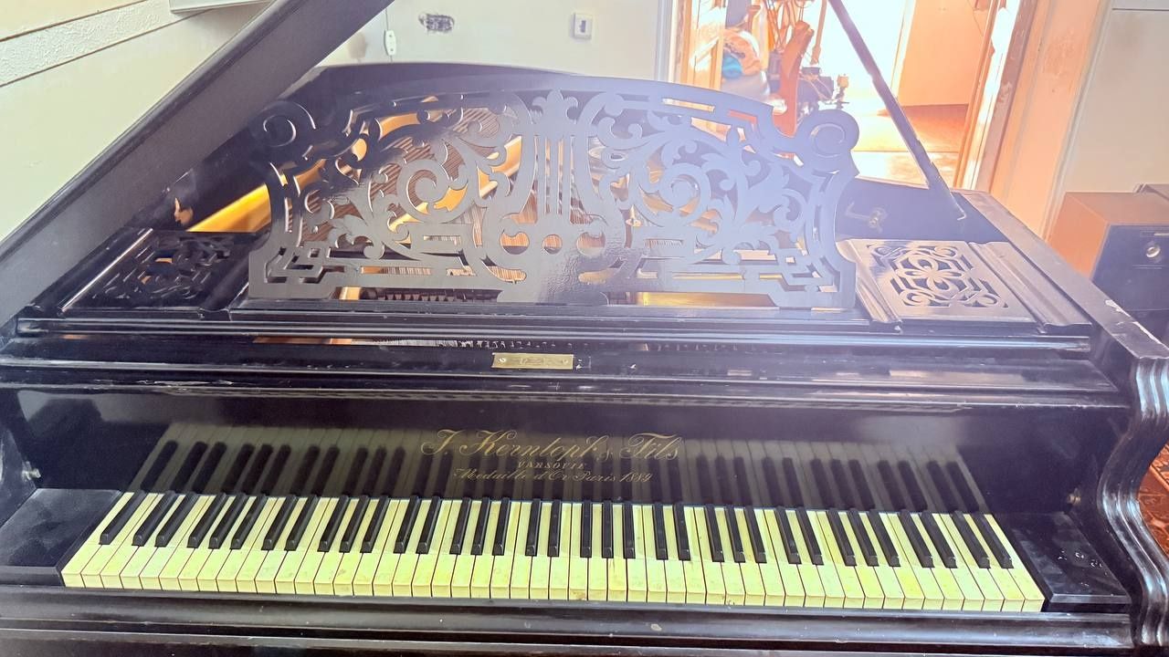 Рояль J. Kenpfer Fils (Варшава, антикварный, 1889 г.)  недорого