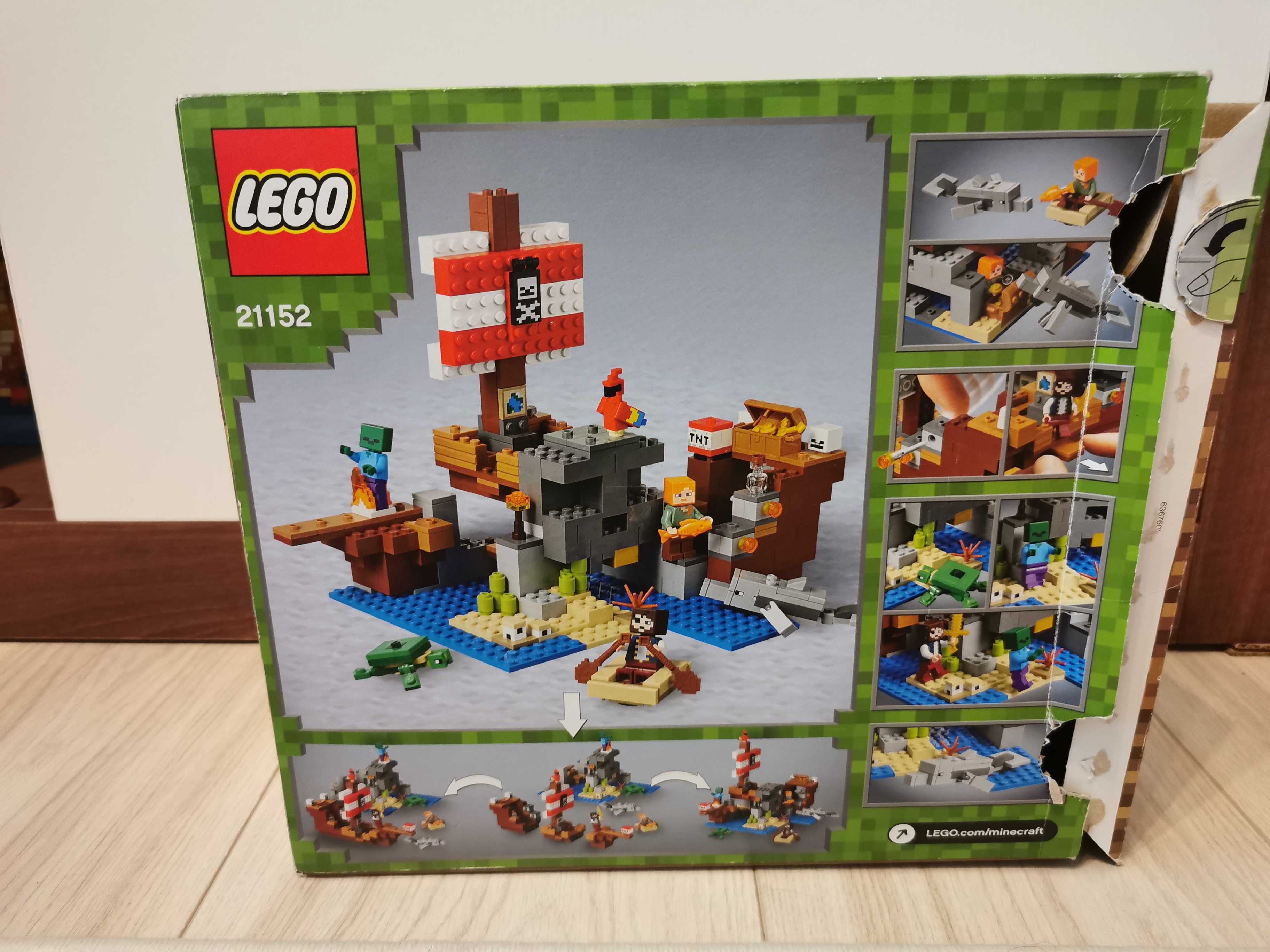 Vand Lego Minecraft 21152 Nava pirat, in stare impecabila