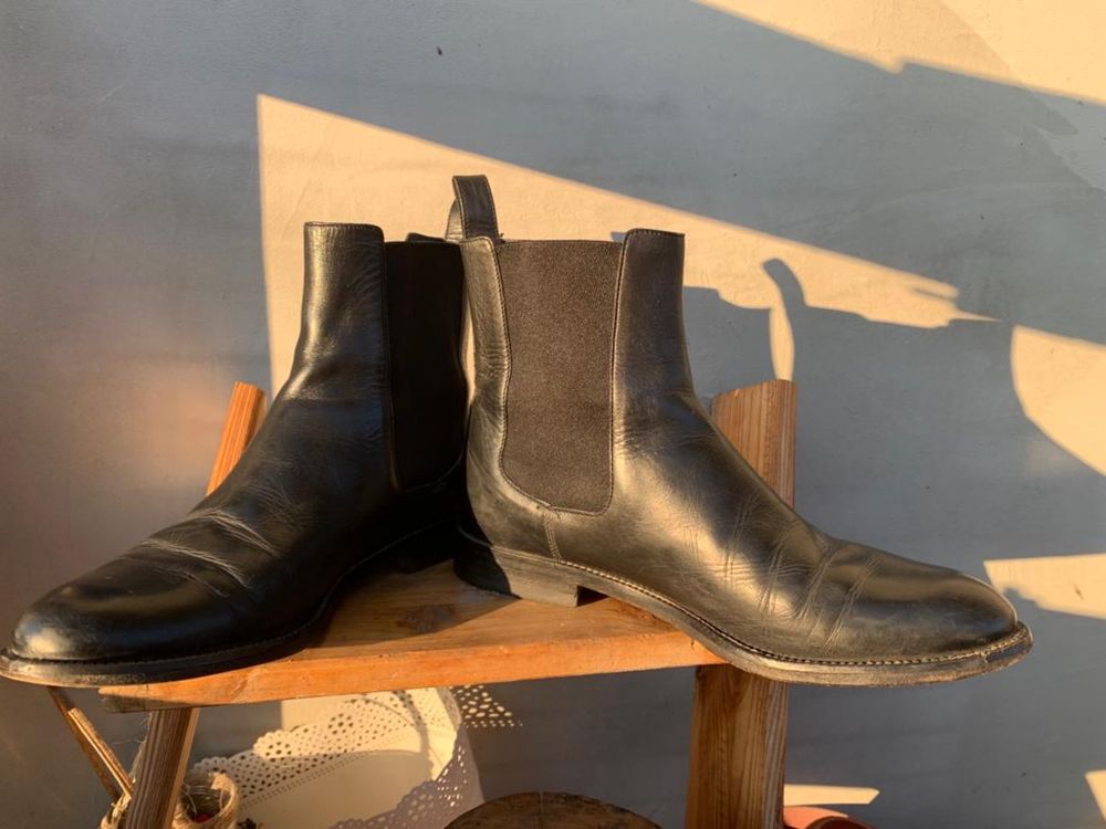 Ghete- botine Gucci -din piele naturala