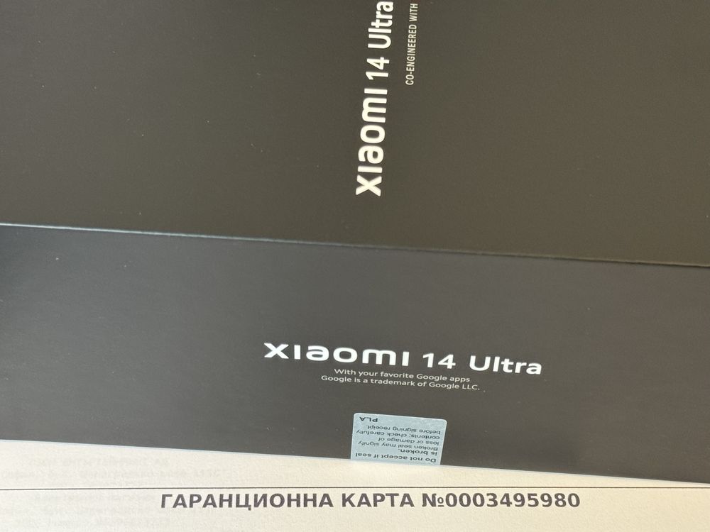 КАТО НОВ 512GB Xiaomi 14 Ultra 16GB 5G Гаранция Ozone 2027г. White