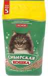 Наполнитель Сибирская кошка древесный,  хвойный 5 л