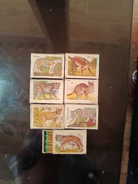 Спички СССР коллекционные, зелёные