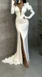 Rochie de seara alba cu manusi marime 38