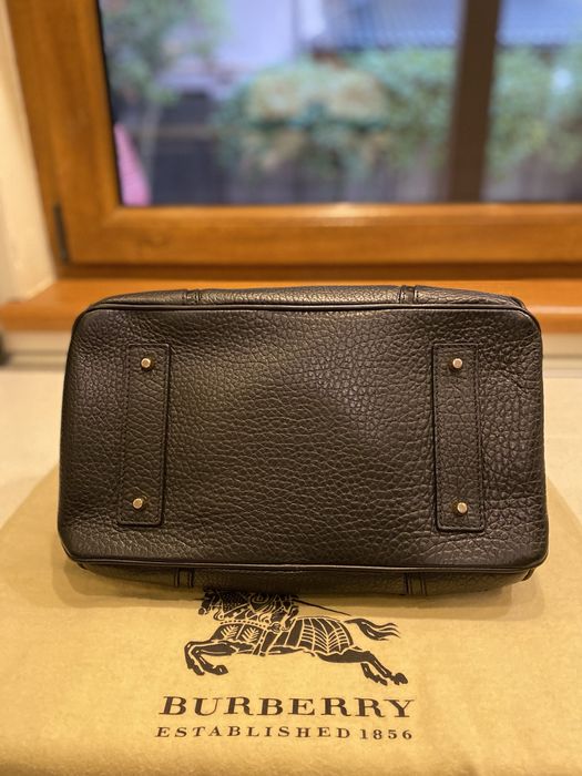 Geanta Burberry originala piele neagra