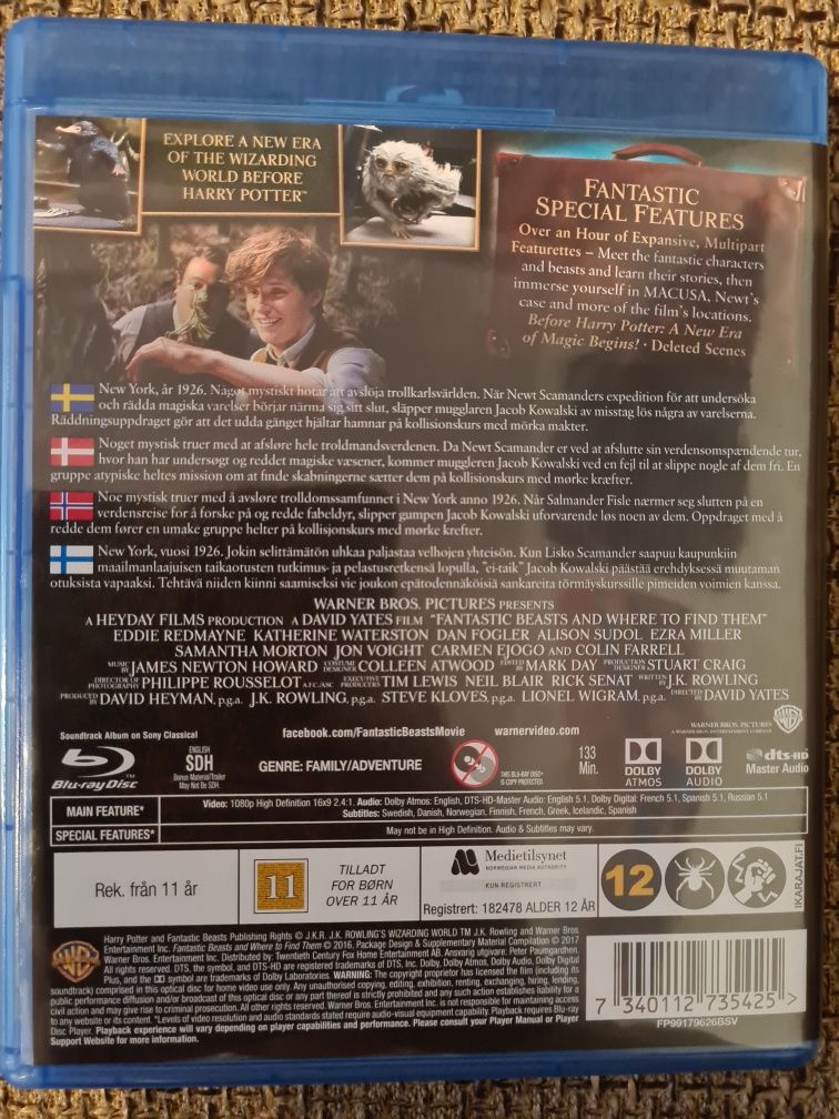 Fantastic Beasts and Where to Find Them - Blu Ray