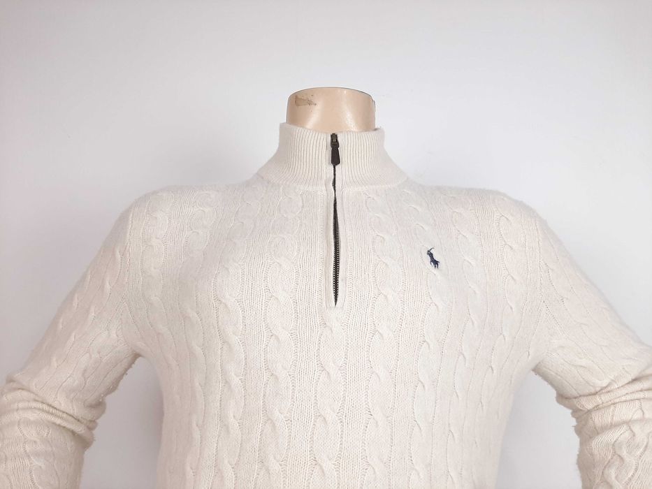 Polo Ralph Lauren Cable-Knit Zip - Оригинален мъжки пуловер с кашмир L