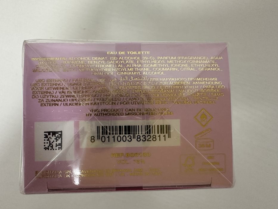 MISSONI/Made in ITALY/parfum/ духи