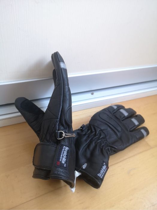 Manusi moto piele naturala M 8 touring atv impermeabile 3M