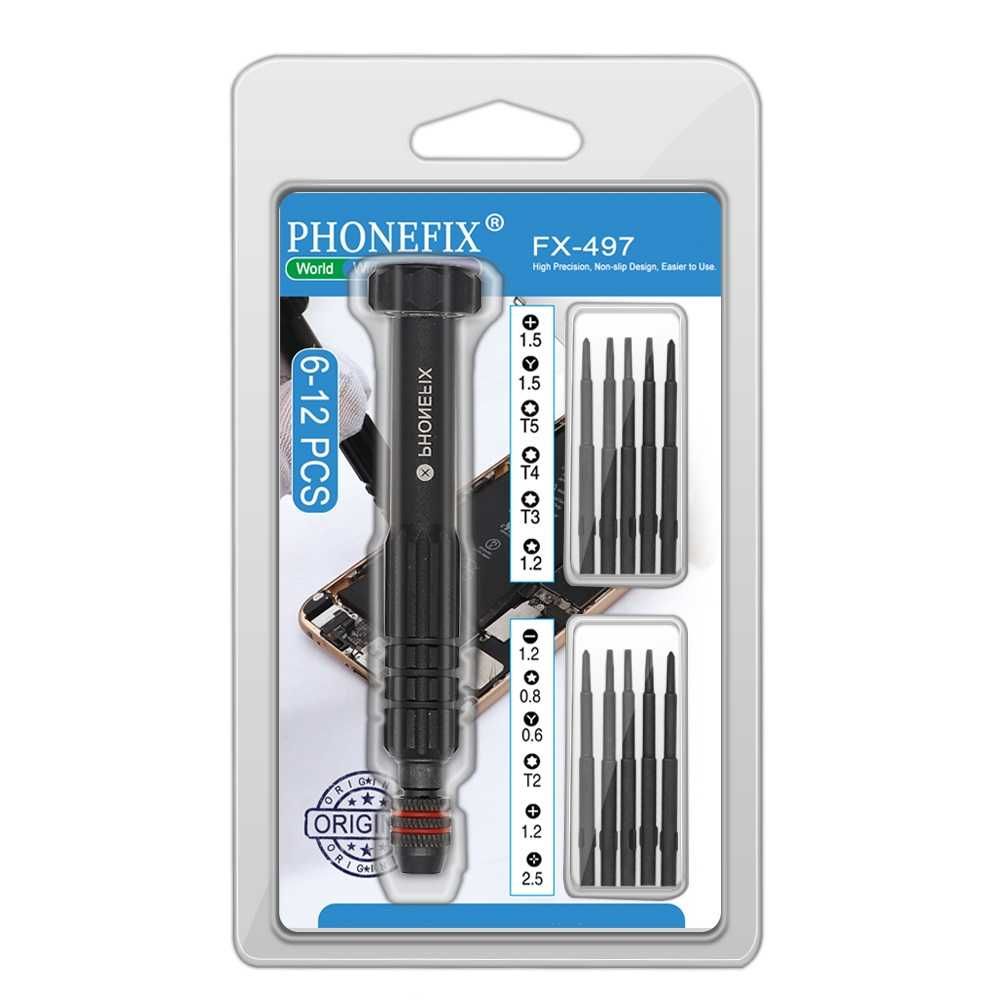 Set 12 surubelnite Torx Y Hex T2 T3 T4 T5 T6 iPhone, Macbook, ceas