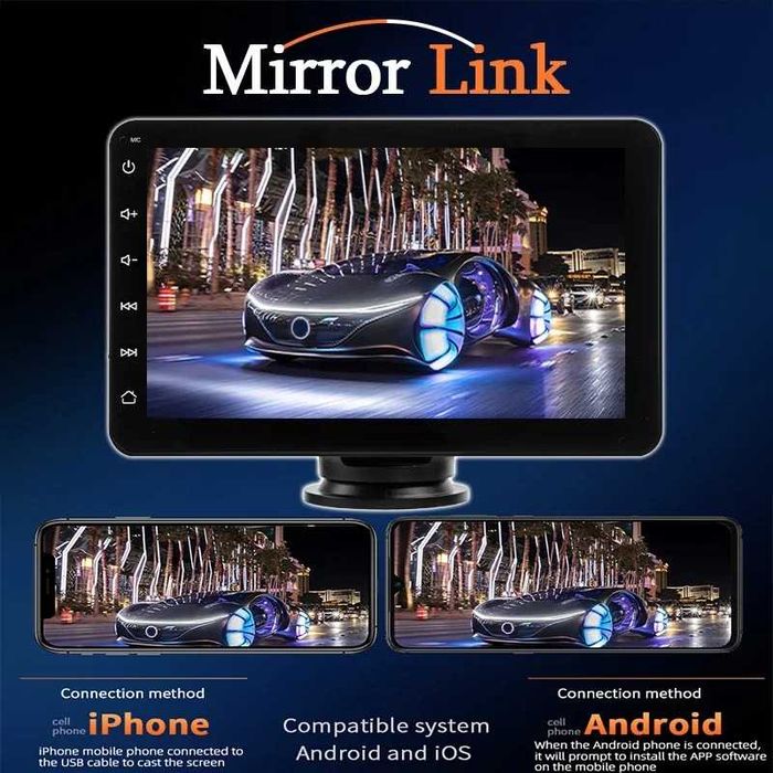 Универсално мултимедийно устройство за автомобил + задна камера