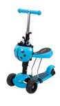 Trotineta 3 in 1 cu roti luminoase si late, Big Wheels, Albastru