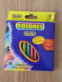 Set cu 12 creioane colorate de calitate superioară
