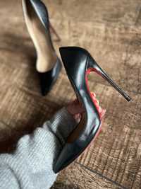 Черни елегантни обувки Christian louboutin heels 12см