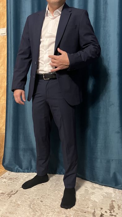 Costum barbat albastru Mc Neal calitate premium 46 - nou cu eticheta