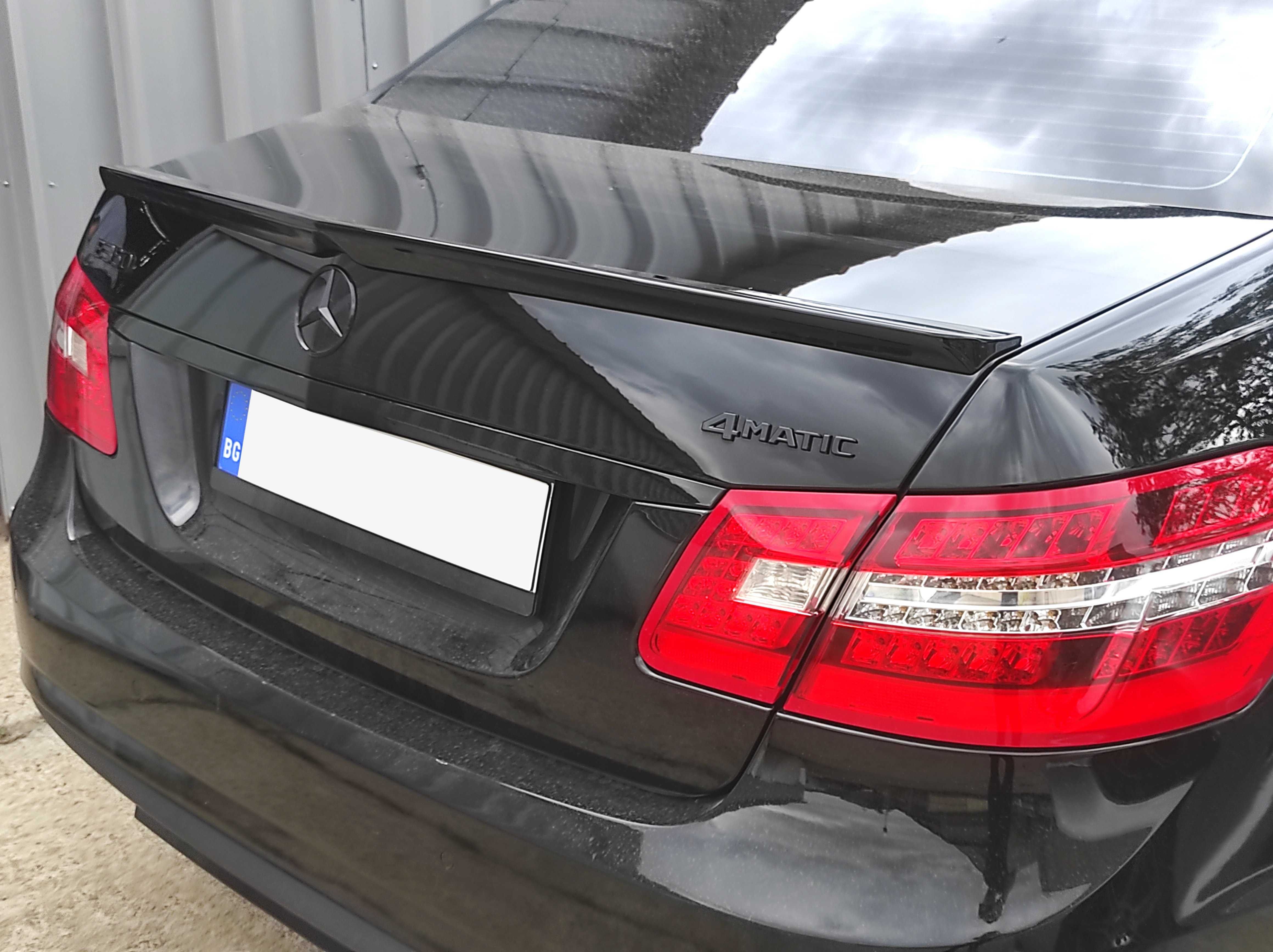 лип спойлер АМG (спойлер за заден капак ) Mercedes W212 - ЧЕРЕН ЛАК