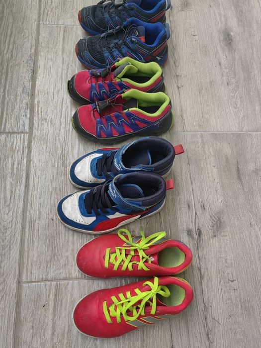 Детски обувки номер 31, Nike  стоножки, Salomon, Trek Masrer, Puma