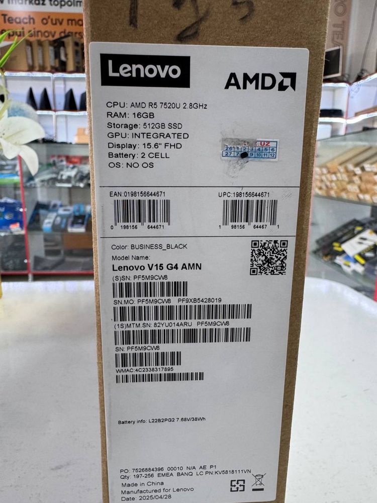 Lenovo ryzen 5 yangi eng soʻngi pakalena 16/512ssd