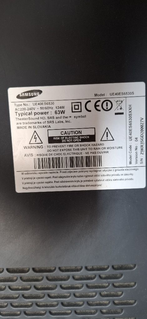 Televizor samsung led ecran spart piese.