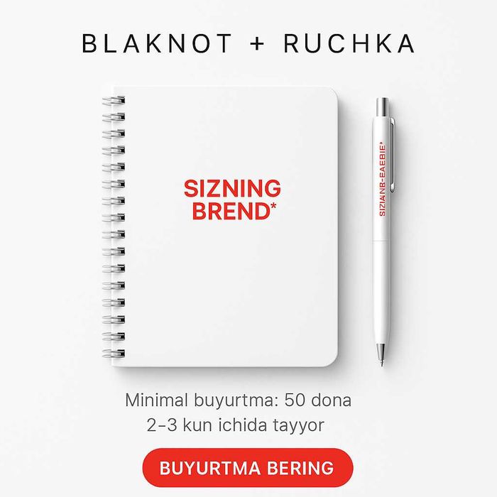 Blaknot | Purjinali blaknot | Блокноты с логотипом | Daftar