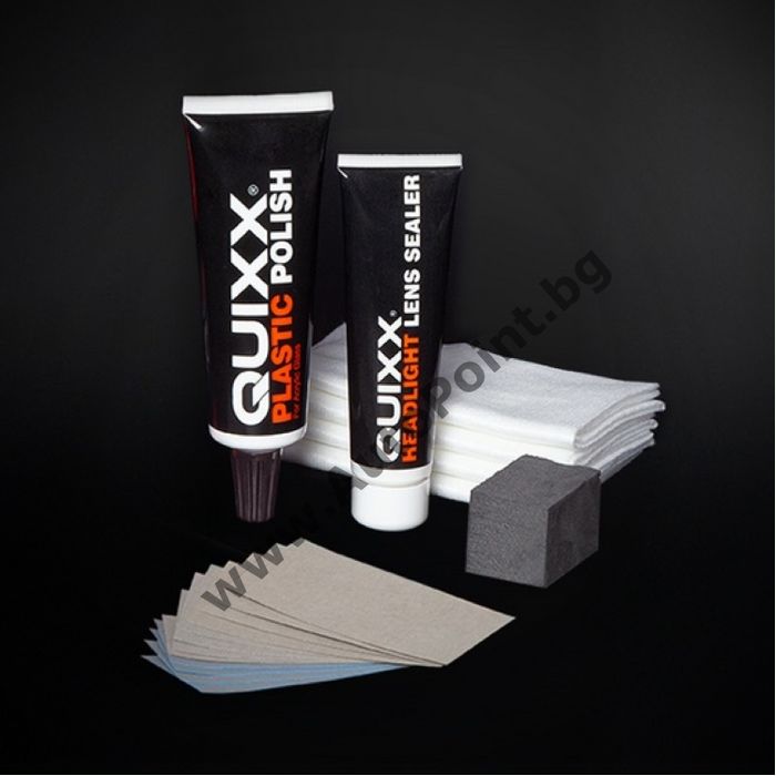 Комплект за полиране на фарове Quixx Headlight Restoration Kit, 10 ча