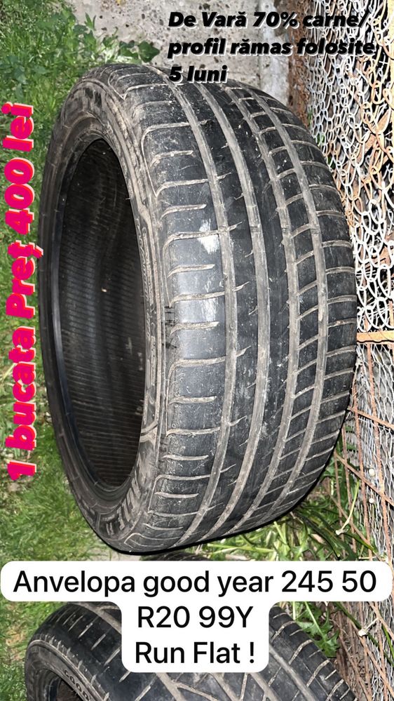 2 Anvelope pirelli+2 anvelope good year Run flat R 20 preturi pe poze