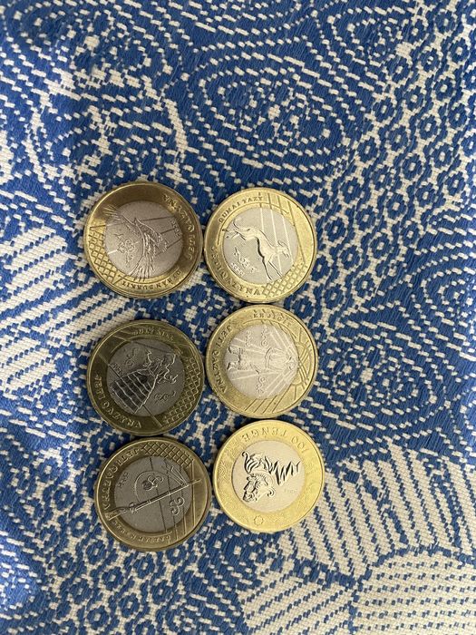 Продам эксклюзивные монеты номиналом 100 тг