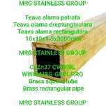 Teava alama patrata 10x10x1.5 rectangulara CW508L CuZn37 aluminiu inox