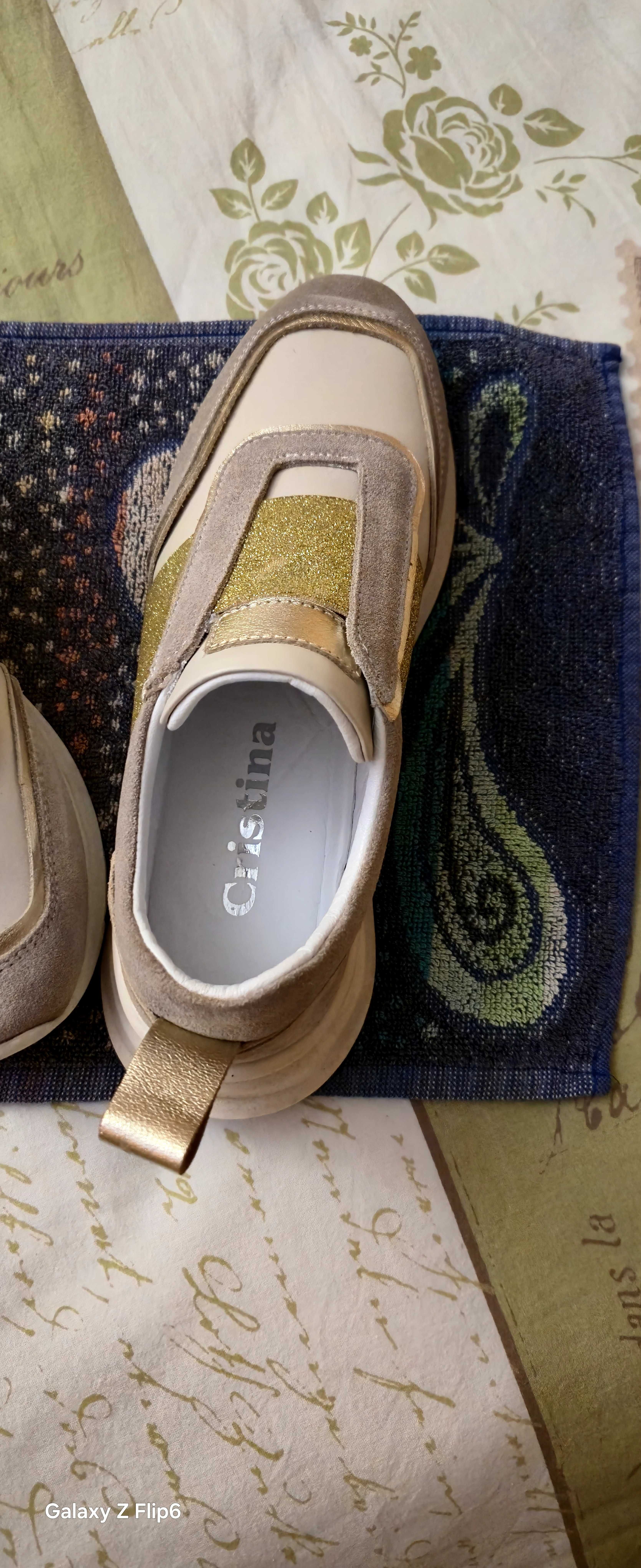 Сникърси естествена кожа Christian shoes.