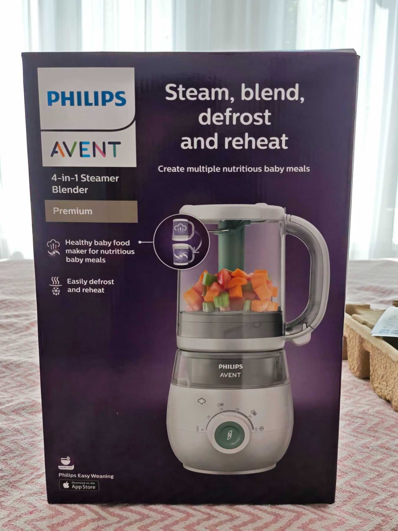 Комбиниран уред за готвене Philips Avent - 4 в 1 за бебешка храна