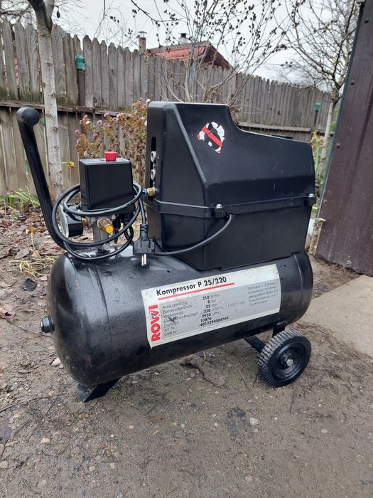 Compresor aer ROWI de 25 litri.