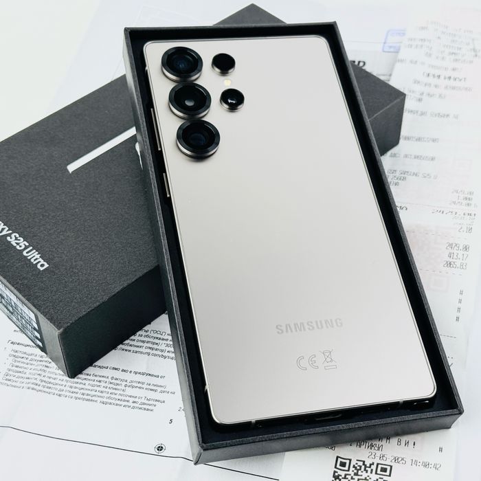 Samsung Galaxy S25 Ultra 5G 256GB 12RAM Gray Перфектен! 2г. Гаранция!