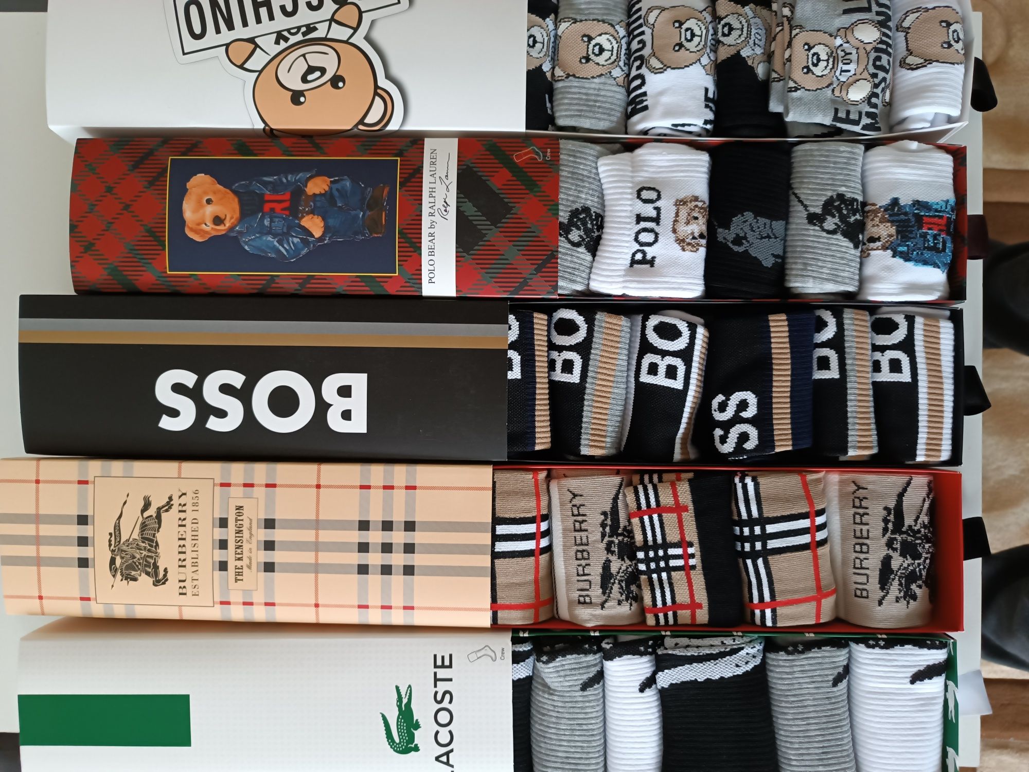 Șosete lungi Boss Moschino Lacoste Burberry polo Ralph Lauren