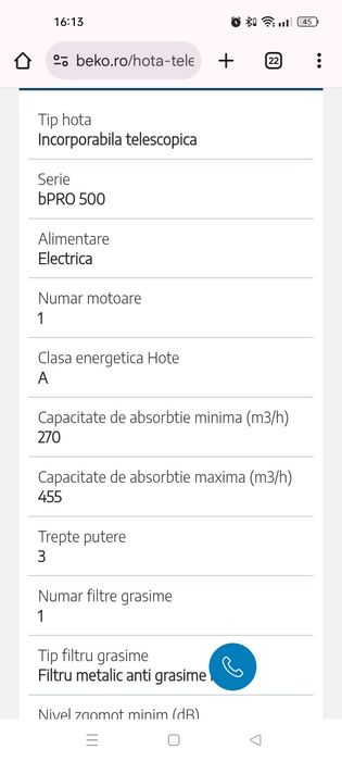 Hota noua Beko impecabila