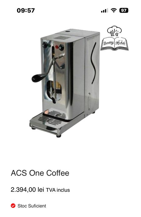 Vând expresor italian ACS One Caffe aproape nou