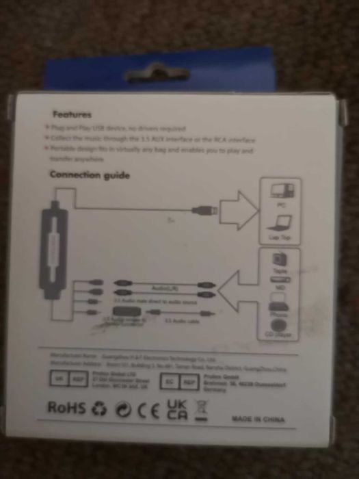 Нови DigitNow USB Audio Capture-Records Audio to Digital MP3 Converter