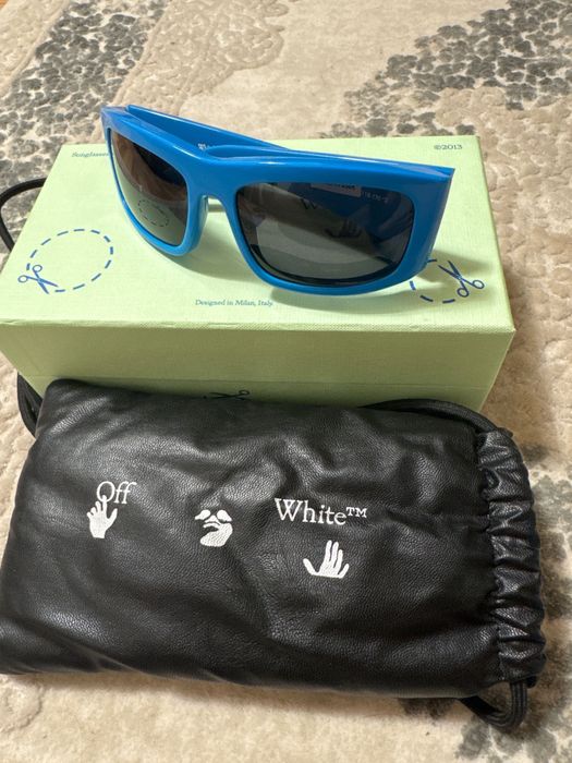 Vand pereche de ochelari off white albastrii