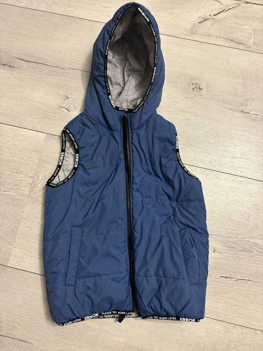 Vesta Cocodrillo 2 fețe baieti marime 116 cm