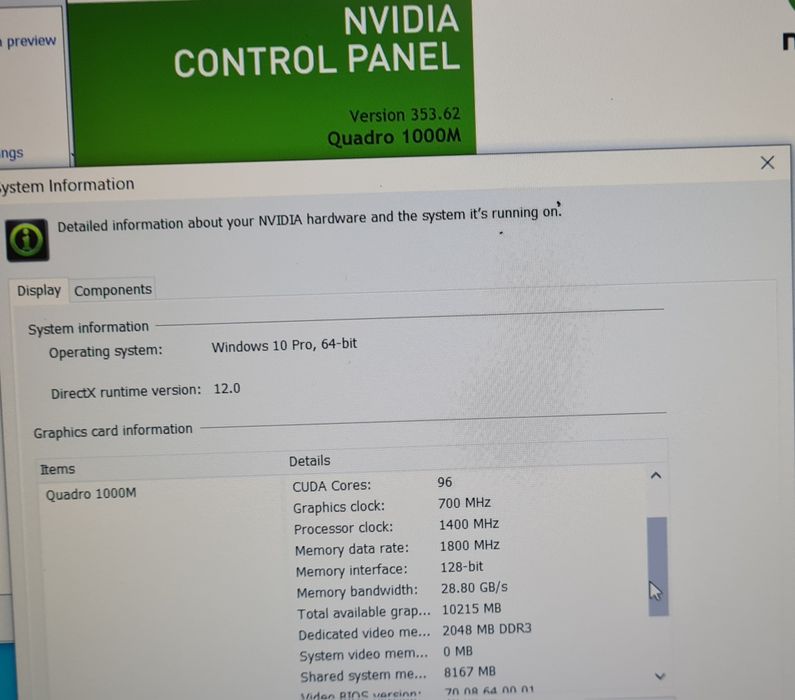 HP Elitebook 8560w i7 2630QM, 16 GB RAM, ssd 128 GB