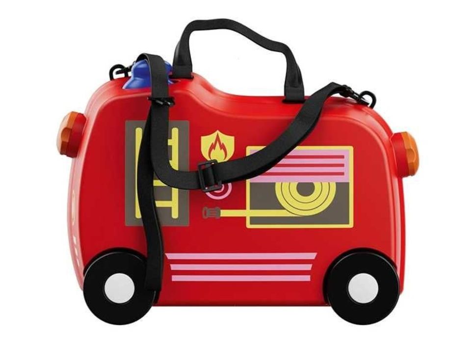 Детски куфар за яздене пожарна кола