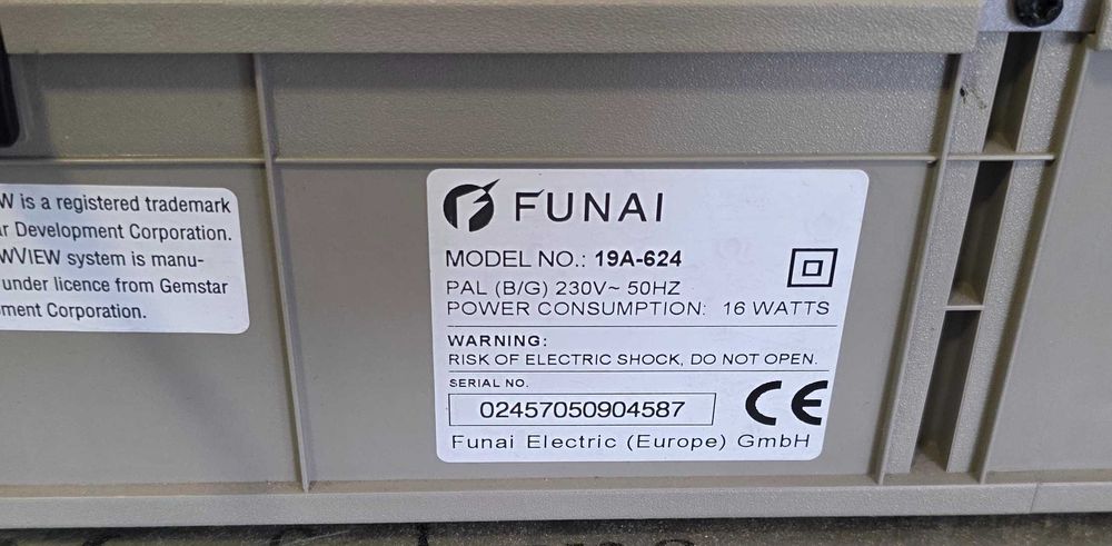 VHS/Video player Funai 19A-624 - import Germania
