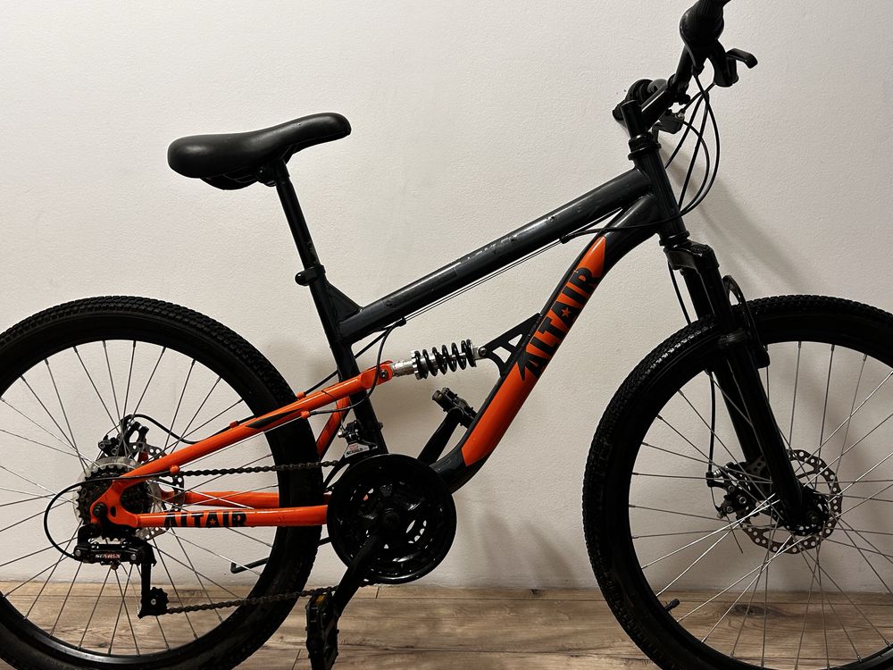 Велосипед двух подвес ALTAIR MTB FS 24 disc скоростной