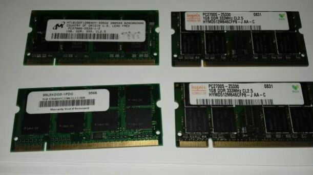 Memorii rami DDR 1-1GB(512MB),DDR2-2GB laptop si HUB USB