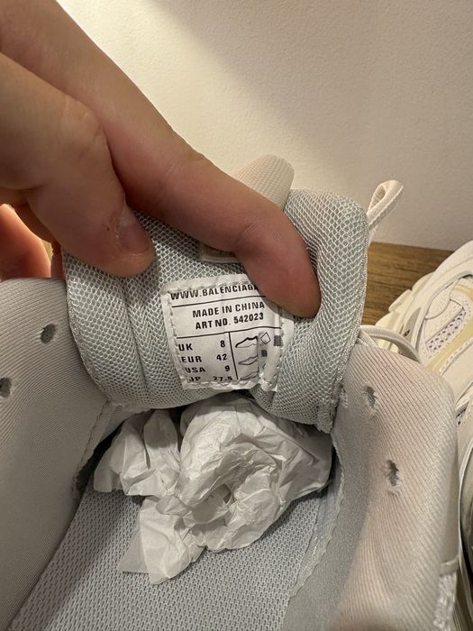 Balenciaga Track Triple White 42