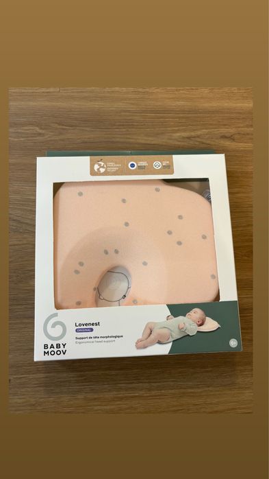 Perna Lovenest Original impotriva plagiocefaliei, Pink, Babymoov