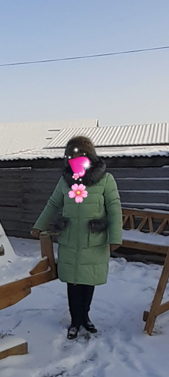 Пуховик зимний в отличном состоянии
