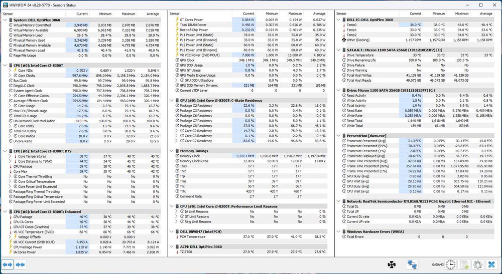 Mini PC Dell OptiPlex 3060 i3-8300T, 8GB ram